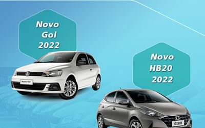 Novidades na frota da OK locadora! Gol e HB20 2022.