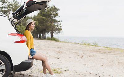 Cuidados ao ir à praia de carro.
